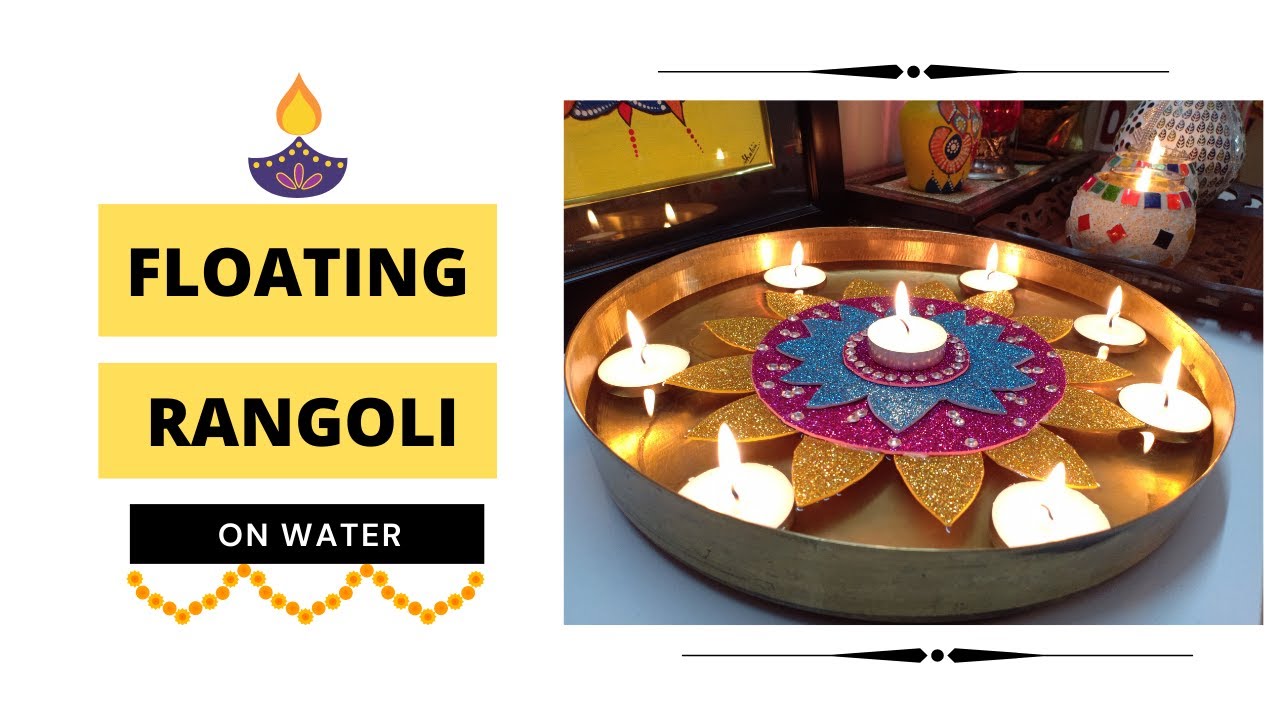 Floating Rangoli on Water Floating Rangoli Design Rangoli on Water