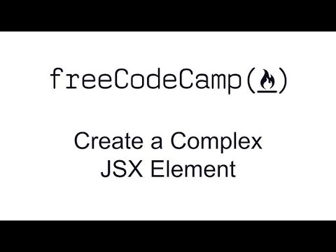 Create a Complex JSX Element