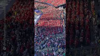 Norway fans bring Viking-inspired “rowing” chant to World Cup match