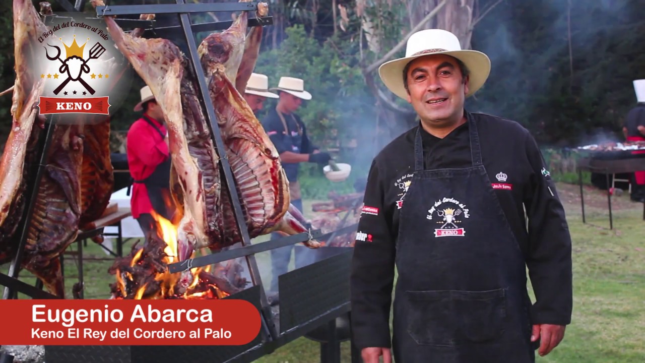 Keno El Rey del Cordero al palo - asados a domicilio Leyda - YouTube