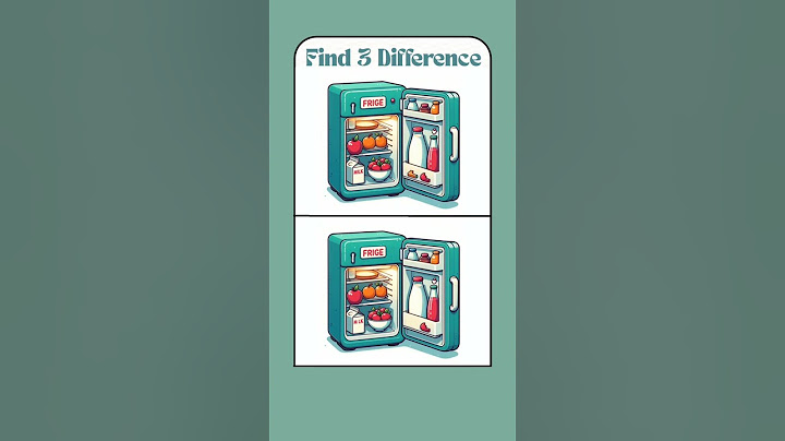 Which 3 Things Look Different?