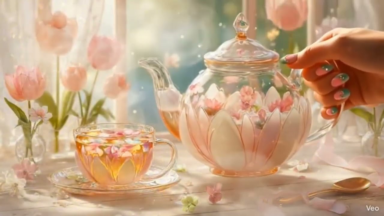 AI ASMR | Aesthetic tea drinking for different seasons ✨🌟