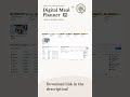 Introducing our Meal Planning &amp; Recipe Book NOTION Template 🍴  #shorts #notion #notiontemplate