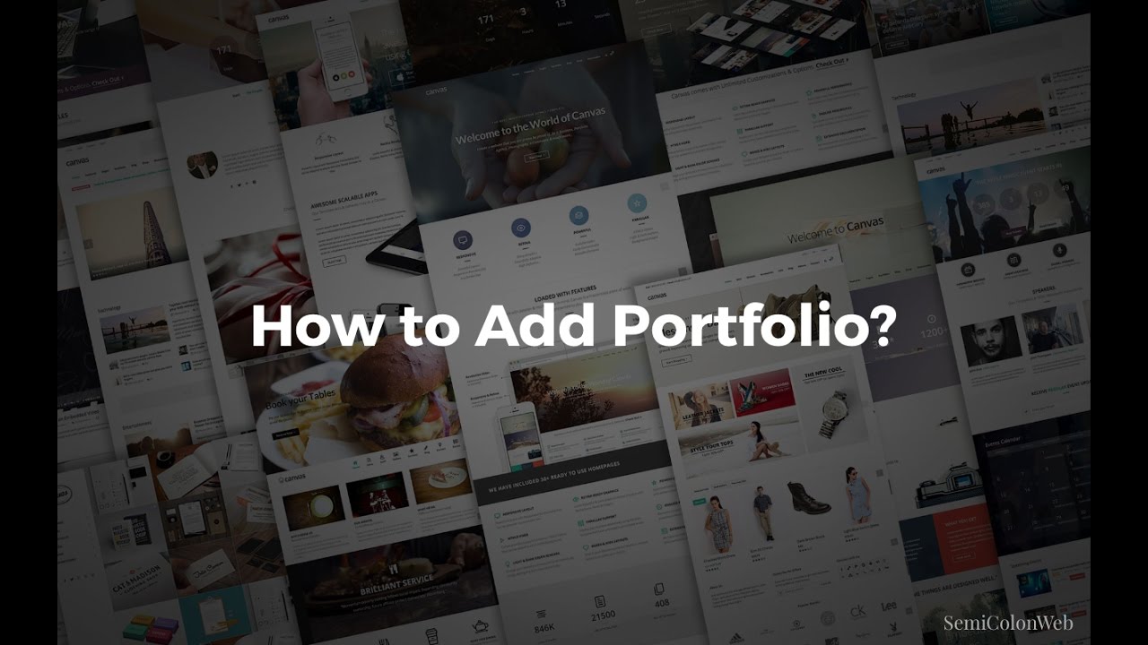 Portfolio Columns & Styling | Canvas HTML