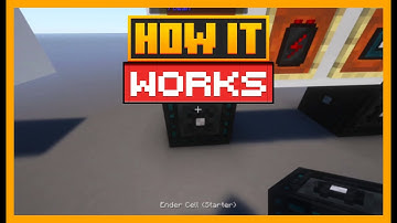 HOW THE ENDER CELL WORKS IN MINECRAFT WITH THE POWAH MOD