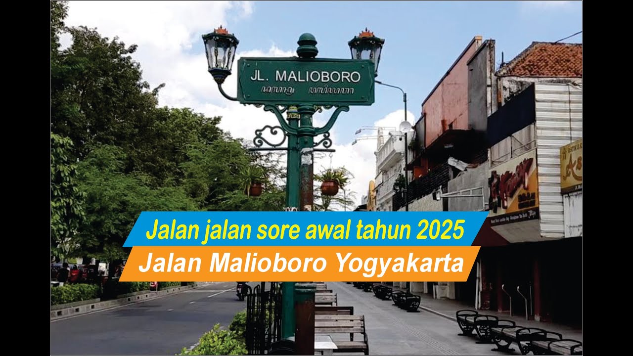 Jalan jalan di sepanjang malioboro hingga titik nol Yogyakarta | Awal Tahun 2025