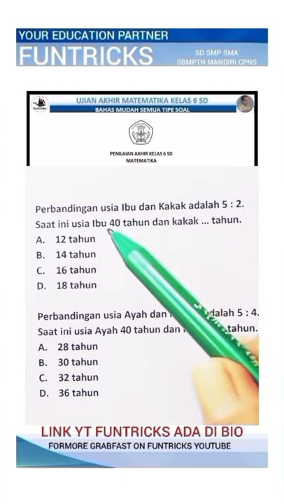 Siap US matematika kelas 6 SD