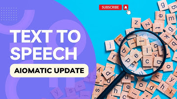Aiomatic: Text-to-Speech update! Give a voice to your Aiomatic Chatbot!