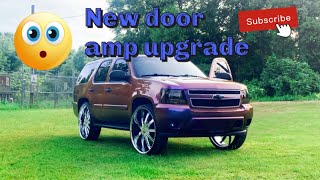 New door amp for the Tahoe skar rp 150.4 taramp md 12k and 64 ah of headway on 30s