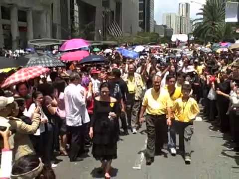 Pres Cory Aquino's Funeral Convoy (Pt 1)