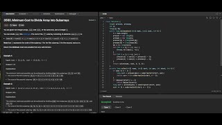Leetcode 3500. Minimum Cost to Divide Array Into Subarrays | Explanation