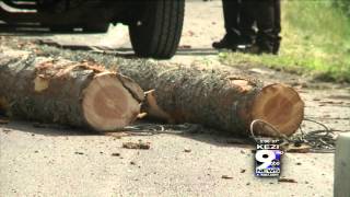 Log Truck Looses Load Closing HWY 126