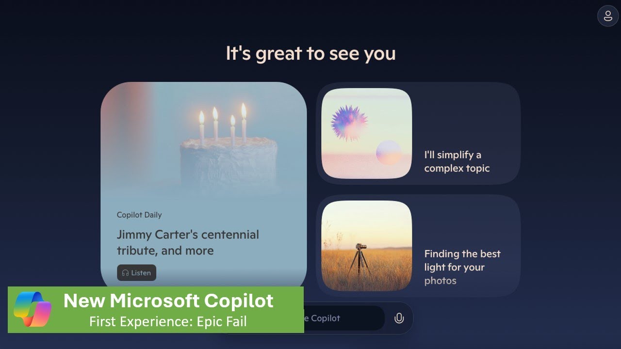 New Microsoft Copilot First Experience Epic Fail - YouTube