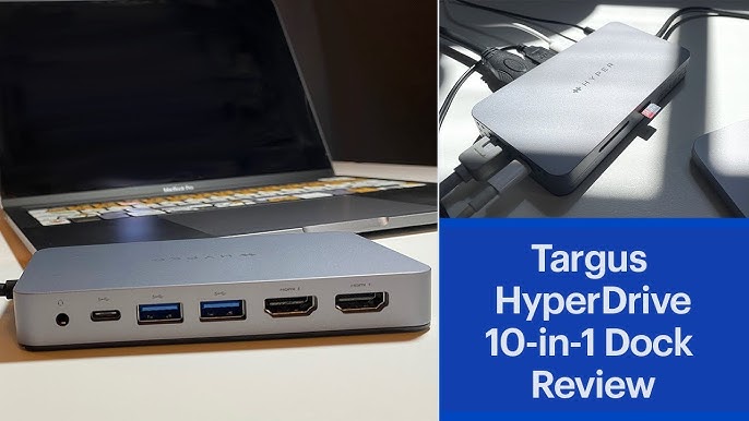 HyperDrive Dual 4K HDMI 10-in-1 USB-C Hub For M1, M2, and M3 MacBooks 