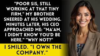My Brother Mocked My  Failed  Career At His Wedding—Then His Boss Called Me  Ma'am