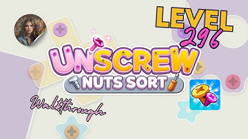 Unscrew Nuts Sort: Pin Puzzle Level 296