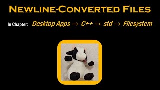 C++: Newline-Converted Files