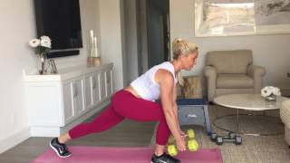 Forward Leaning Lunge & Rear Delt Fly