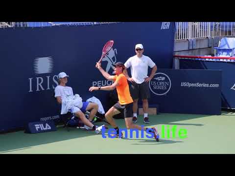 Denis Shapovalov practice  - Aug  17