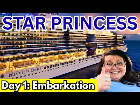 Star Princess Day 1 Vlog | Embarkation Day Boarding & First Impressions on New Princess Cruise Ship!