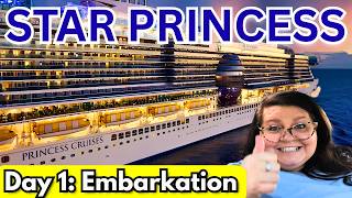 Star Princess Day 1 Vlog | Embarkation Day Boarding & First Impressions on New Princess Cruise Ship!