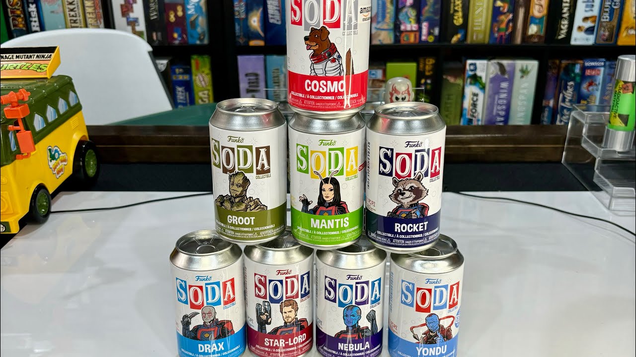 All 8 Guardians of the Galaxy Funko Soda (Chase Hunt!) - YouTube