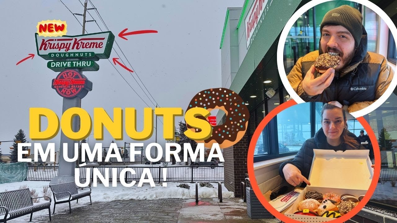 KRISPY KREME em CALGARY ! - Donuts DIFERENCIADOS com ÓTIMO PREÇO!!!🍩😱