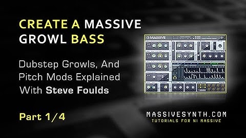 Massive Dubstep Growl Bass Using Picth Mods - Part 1/4