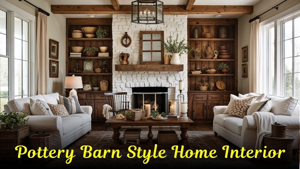 Pottery Barn Style Home Interior Design | Warm & Timeless Living Spaces ...