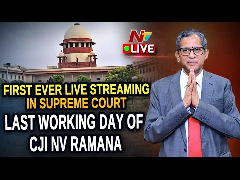 Supreme Court Live | CJI NV Ramana Ceremonial Bench Live | Farewell Day | Ntv Live