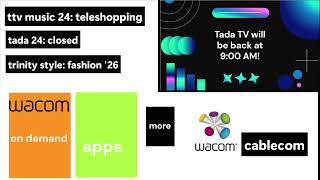 tada TV sign off at midnight and Wacom Cablecom EPG | Trinity TV network