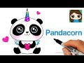 How to Draw a Pandacorn Cute and Easy