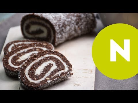 Videó: Gyors Csokoládé Kókusz Tekercs Nincs Sütés
