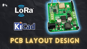 #4 How to design PCB Layout Design for LoRa + ESP32C3 in KiCad | #pcbcupid