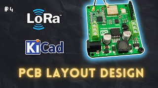 #4 How to design PCB Layout Design for LoRa + ESP32C3 in KiCad | #pcbcupid