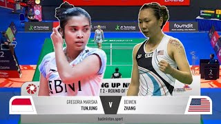 Singapore  Open 2024 | Gregoria Mariska Tunjung vs Zhang Beiwen | Round of 32