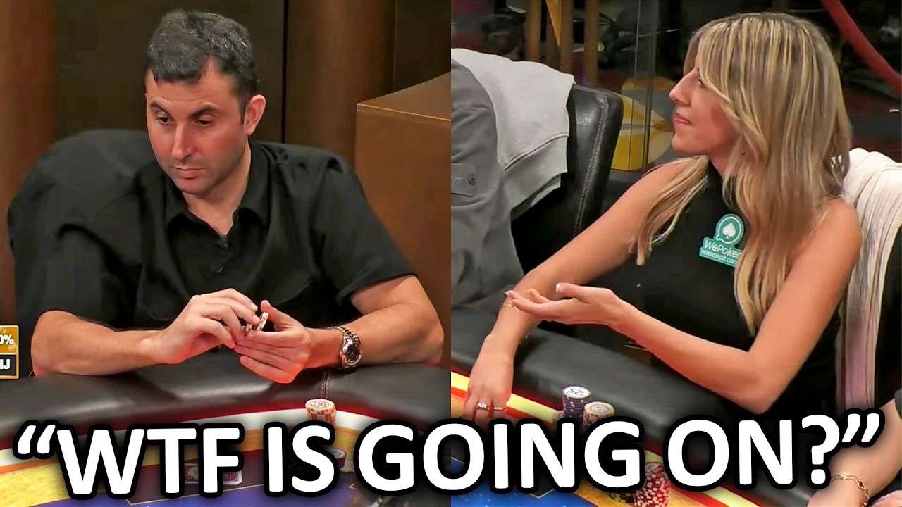 Кристен Фоксен НИКОГДА раньше не видела такой руки! @HustlerCasinoLive