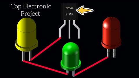 Top Electronic Project Using 5mm RGB Led BC547 Transistor And More Electronic Components