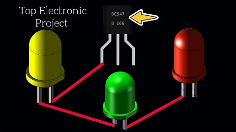 Top Electronic Project Using 5mm RGB Led BC547 Transistor And More Electronic Components