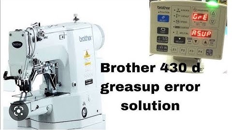 How to KE-430D brother bartack grease up ಕನ್ನಡ video
