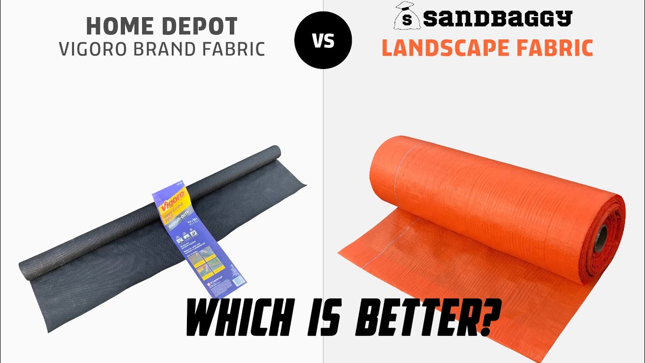 Home Depot vs Sandbaggy Orange Landscape Fabric - Which is Better?
