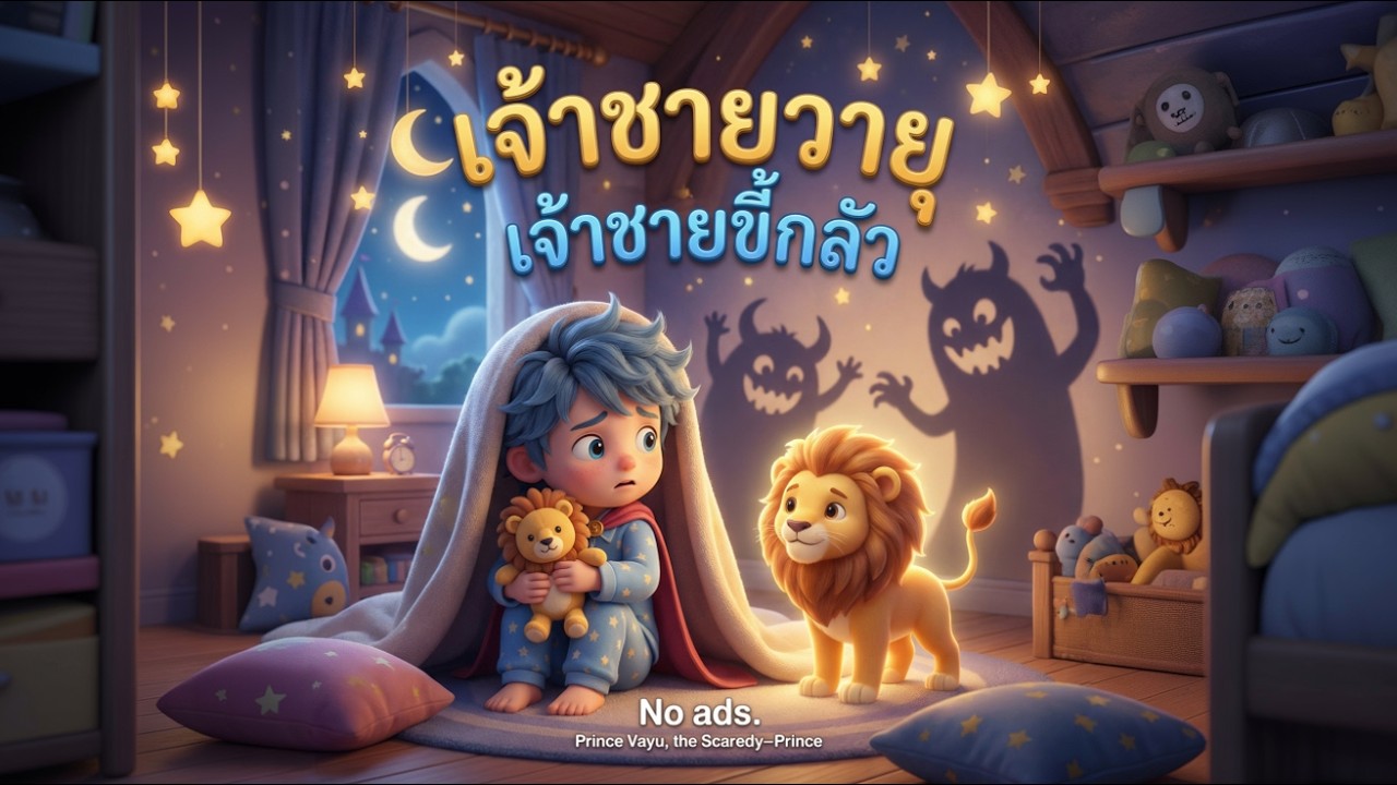 นิทานก่อนนอน | [ฟังยาว ไม่มีโฆษณาคั่น] เจ้าชายขี้กลัว 👑🌙 เสริมความกล้าและหัวใจที่อ่อนโยน