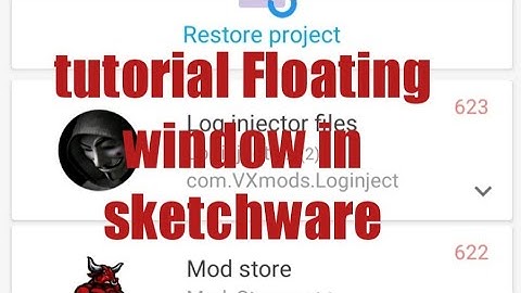 tutorial Floating window in sketchware