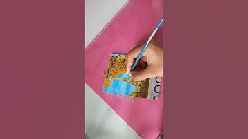 Simple Eiffel Tower Painting / Acrylic painting #shortvideo #Rupamsingh