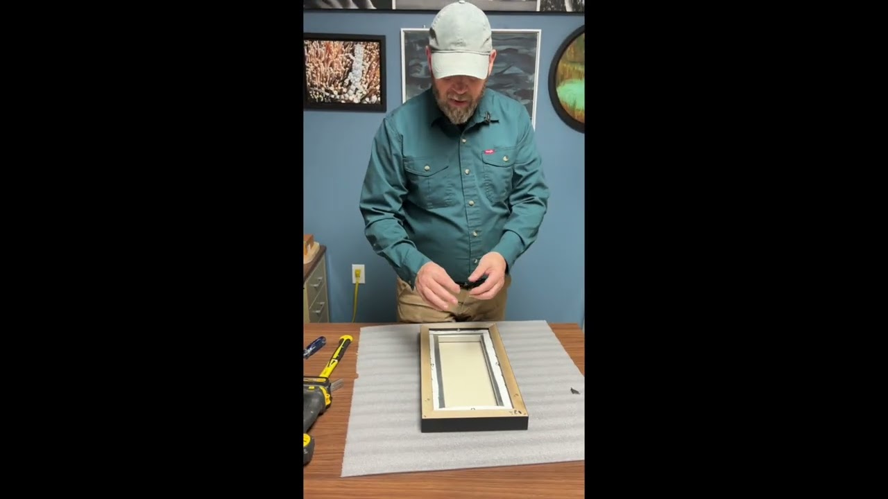 How to Attach a Floater Frame to a SpringTite™ Aluminum Stretcher Frame