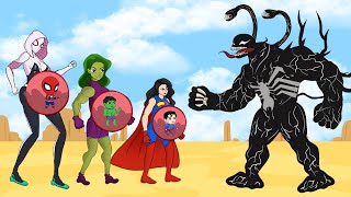 Rescue HULK Family & SPIDERMAN, She Hulk vs Venom Return Dead : Who Is The King Of Super Heroes ?