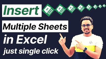 Create Multiple Sheet In Single Click In MS Excel | Insert Multiple Sheet In One Click.