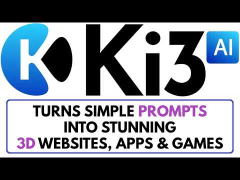 Ki3 AI Review, Demo, Bonus - AI Built For The 3D Websites, Apps and Games