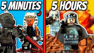 5 minute vs 50 minute vs 5 hour LEGO Star Wars BATTLES