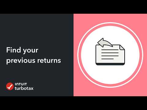 How to find previous PDF tax returns using TurboTax Online - TurboTax Support Canada
